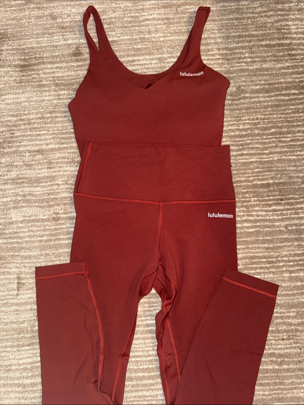 lululemon athletica Women’s Burgundy Red Matching Set